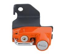 FAUOSWUK Cerradura de Casco de Alta Resistencia Cerradura de Casco Antirrobo para Vulcan S ABS 2015+ de de Seguridad Práctica Rojo (Naranja)