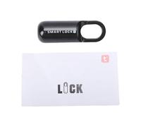 FAUOSWUK Cerradura Inteligente con Reconocimiento de Huellas Dactilares, Candado Inteligente Inalámbrico Compacto para Maleta de Viaje, Mochila, Acceso Seguro (Negro)