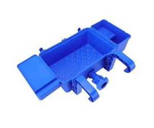 FAUOSWUK Cesta de Almacenamiento Desmontable Junto a la Piscina Duradera y Elegante para Nadadores, Toallas, Juguetes y Bebidas para Piscinas Públicas Centros Turísticos de Playa