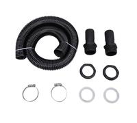 FAUOSWUK Conector de Manguera de Barril de Lluvia, Kit de Conexión Duradero para una Mejor Utilización del Agua de Lluvia en Jardinería, 39,4 Pulgadas (con perforador)