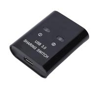 FAUOSWUK Conmutador USB 3.0 Caja de Transferencia de Alta Velocidad 2 en 1 para Compartir Impresoras sin Problemas en la Oficina en Casa Diseño Compacto
