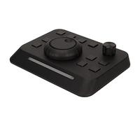 FAUOSWUK Consola de Edición Negra con 10 Botones Personalizados Alto Rendimiento para Edición de Video y Producción Cinematográfica Aleación de Aluminio