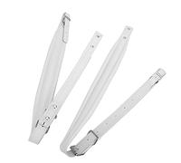 FAUOSWUK Correas de Acordeón, Correas de Arnés de Hombro de Cuero PU con Hebillas Ajustables para 16-120 Bass Accordion (Negro)