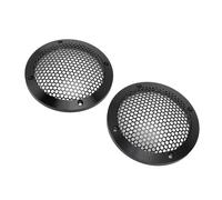 FAUOSWUK Cubiertas para Parrilla de Altavoz de Aluminio y Hierro de 92 Mm con Fácil Instalación para Sistemas de Sonido, Uso Doméstico y en el Automóvil, 2 Piezas