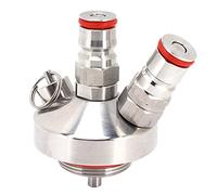 FAUOSWUK Dispensador De Mini Barriles,Doble Cierre De Bola Kit Dispensador De Cerveza De Mini Barriles De Acero Inoxidable Para Barriles De 2, 3,6 Y 5 Litros, Para Elaboración Casera