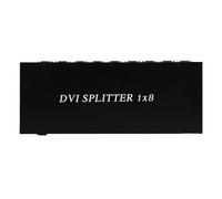 FAUOSWUK DVI Splitter 8 Puerto Divi de Video DVI, Admite una Resolución de Administración EDID de hasta 4K30Hz Enchufe y Reproducción para, PC Portátil DVR HDTV (Enchufe de la UE)