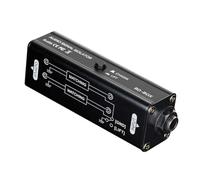 FAUOSWUK El Aislador de Ruido de Bucle de Tierra de 6,35 Mm Elimina Eficientemente El Zumbido del de Sonido de Micrófono, Material de Aleación de Aluminio, Adecuado para Estudios, DJ