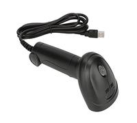 FAUOSWUK Escáner de Código de Barras Portátil, Lector USB Inalámbrico de Mano, Ergonómico, de Escaneo Rápido, para Gestión de Inventario Minorista, ABS, Resistente Al Agua