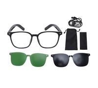 FAUOSWUK Gafas de Traducción de IA, Gafas de Interpretación Simultánea Inteligente con Eliminación de Lentes Magnéticas Más de 118 Años de Traducción de Idiomas, Audio de Oído Abierto