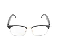 FAUOSWUK Gafas Inteligentes para Traductor de IA, Gafas de Traducción BT con Lentes de Filtrado de Luz Azul Traducción de Voz para Negocios de Viajes de Negocios (Oro)