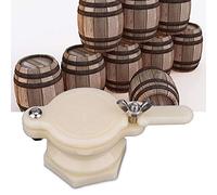 FAUOSWUK Grifo Extractor de Válvula de Compuerta de Embotellado de Miel de Nailon Preciso para Alimentos y Miel en Particular con Tornillos de Acero Inoxidable Duraderos, Blanco, Diámetro Interior