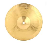 FAUOSWUK Irin 10in Brass Cmsbal Cmsbal Splash Splash Material de Latón Premium Suena Crujiente Vibrante para Batería con Apariencia Clásica