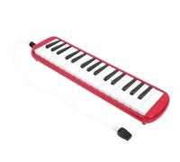 FAUOSWUK IRIN Melodica Instrumento Musical ABS de 32 Teclas Hermoso Sonido Diseño Compacto con Boquilla de Corneta para Entrenamiento Musical, Todo Tipo de Amantes de la Música (Rojo)