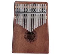 FAUOSWUK Kalimba de 17 Teclas, Piano de Pulgar Piano de Dedo de 17 Teclas Diseño Hueco Curva de Reposamanos con Martillo de Afinación para Principiantes 19 X 14 X 5 Cm