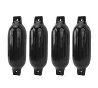 FAUOSWUK Kit de Parachoques Inflable para Barcos, Boyas Acanaladas de PVC de Primera Calidad, Protección de Muelle con 4 Cuerdas de Nailon de 6,5 Pies, 4 Narices de Aire, para Yates,