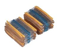 FAUOSWUK Kit Surtido de Resistencias Resistencia Duradera de 1/4 W de Alta Precisión para Estudiantes de Equipos Electrónicos