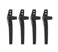 FAUOSWUK Manija de Ventana de Aleación de Aluminio, Cerradura Abatible Duradera para Seguridad del Hogar, Fácil Instalación para Ventana Corrediza, Paquete de 4 para Protección de la Casa (color