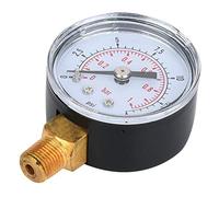 FAUOSWUK Manómetro Mecánico de Doble Escala con Números Claros, Conexión BSPT de 1/8 Pulgadas para Aire, Aceite, Agua, 0-15psi, 0-1bar para Aficionados Al Bricolaje en el Hogar (0-15 psi, 0-1 bar)