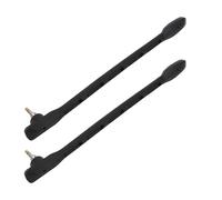 FAUOSWUK Micrófono de Repuesto de 2 Piezas, Micrófono de Pluma Desmontable con Espuma de Viento para Auriculares A40 A40 TR, Enchufe Chapado en Oro, Cancelación de Ruido de Sonido Claro (Negra)