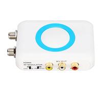 FAUOSWUK Modulador RF de Interfaz Multimedia HD, Salida NTSC PAL, Demodulador VHF AV, No Se Necesita Controlador para TV, Ordenador, Equipo AV, Plástico