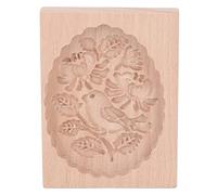 FAUOSWUK Molde para Galletas de Animales, Precioso Sello de Prensa de Galletas de Madera Vívida para Galletas de Jengibre, con Superficie Lisa, Fácil de Desmoldar, para Masa, Muffins, (Carbonera)