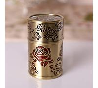 FAUOSWUK Organizador de Almacenamiento de Escritorio con Soporte para Palillos de Dientes, Color Rojo Antiguo, Vintage, para Sala de Estar y Hotel, Aleación de Zinc