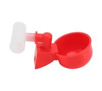 FAUOSWUK Paquete de 10 Vasos de Agua Automáticos para Pollos, a Prueba de Fugas, Recipiente para Beber Que Ahorra Agua para Palomas, Patos, Codornices, Hecho de PP de (G1/2)