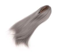 FAUOSWUK Peluca Larga y Recta de 1/4 para Muñeca, Estilo DIY de Seda Suave de Alta Temperatura para Muñeca Articulada con Circunferencia de Cabeza de 7-8 Pulgadas, Elegante y de Moda, Regalo