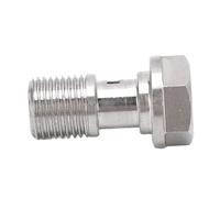 FAUOSWUK Perno Banjo de Línea de Freno de 7/16 Pulg.-24 de Alta Resistencia con Restrictor de 1,5 Mm, Duradero y a Prueba de óxido para Sistemas de Embrague de Freno