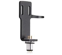 FAUOSWUK Phono Headshell Turntable Shell con 4 Cables y 2 Pares de Tornillos para Pastillas y Tocadiscos de Fonógrafo de Alta Gama (Negro)