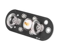 FAUOSWUK Placa Adaptadora AT, Alimentación Final de Línea Larga GP V Antenas Dipolo de Corta Potencia de Soporte de 300 W, con Tamaño Pequeño 8x3x5 Cm para Comunicación de Emergencia en