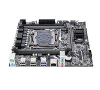 FAUOSWUK Placa Base para Juegos X99, Placa Base para Computadora LGA 2011 ATX DDR4 de 4 Canales 128 GB NVME M2 PCIE Gigabit LAN, con Interfaz de Disco Duro M2 de Alta Velocidad, para