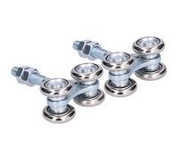FAUOSWUK Polea de Rueda Colgante para Puerta Fuerte, 2 uds., para Puertas Interiores y de Granero, Tamaño de 35mm, Alta Dureza