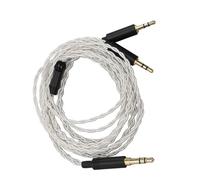 FAUOSWUK Reemplazo de Cable de Auriculares para HE400S HE-400I con Diseño de Cobre Plateado, 1,2 M de Longitud, Calidad de Sonido sin Pérdidas para Amantes de la Música