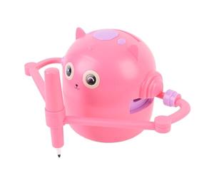 FAUOSWUK Robot de Dibujo para Niños, Robot Interactivo Educativo Que Dibuja por sí Mismo con Múltiples Modos, Juguete para Aprender a Pintar y Hacer Arte. (Rosácea)