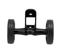 FAUOSWUK Ruedas Traseras Dobles de la Rueda Fácil para Bicicleta Plegable, Accesorios de Ruedas para Bicicletas, Guardabarros para Bicicletas de Acero. (Negro)