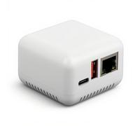 FAUOSWUK Servidor de impresión de red USB 2.0, servidor LAN Print Share Server adaptador de servidor de impresora inalámbrico con fuente de alimentación tipo C y amplia compatibilidad para enchufe de