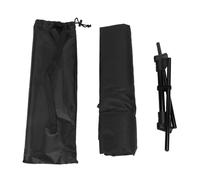 FAUOSWUK Silla de Playa, Compacta, Ligera, Plegable, Respaldo Ajustable, Tela Oxford 600D, con Bolsa de Transporte Portátil, para Acampar Al Aire Libre, Pesca, Picnic (Negra)