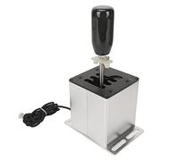 FAUOSWUK Simulador USB Profesional, Palanca de Cambios H, Plateado de Acero Inoxidable para Accesorios para Juegos de Carreras