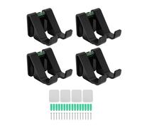 FAUOSWUK Soporte de Pared para Controlador de Videojuegos, Estante de Almacenamiento Universal sin Perforación con Adhesivos Extraíbles, para Controladores Serie S Serie X (Negra)