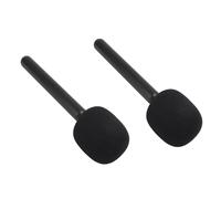 FAUOSWUK Soporte para Micrófono Inalámbrico, Adaptador de Mano para Rode Wireless GO II Hollyland Lark 150 G1 Movo, con Espuma para Parabrisas y Clip para Maletero Frío