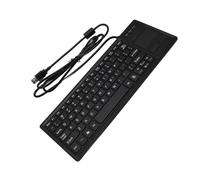 FAUOSWUK Teclado Industrial con Panel Táctil, Teclado USB Mecánico IP68 Resistente Al Agua, Concentrador USB Integrado, con Panel Táctil Integrado para Computadora Portátil, PC,