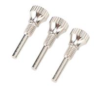 FAUOSWUK Tornillos Deslizantes de Trompeta de Metal, Diseño Antideslizante para un Rendimiento Confiable, Tornillo de Mantenimiento de Instrumentos de Viento, Cobre, 3 uds.