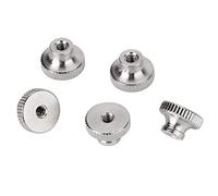 FAUOSWUK Tuercas de Tornillos de Perilla de Resorte de Nivelación de Acero Inoxidable con Rosca M3 para Impresora 3D, Piezas Duraderas de Tamaño Compacto para Impresora 3D, 5 Unids/set