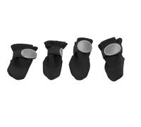 FAUOSWUK Zapatos Impermeables con Estilo para Perros, Protectores de Patas con Tiras Reflectantes, Zapatos para Correr para Perros, Caminar Al Aire Libre, Botas de Lluvia de Goma para Mascotas, (L)