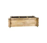 Faura - Huerto Urbano de Madera - Jardinera | 3 Cavidades, Pino | Resistente a Humedad y Rayos UV