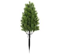 Faux Cedar Tree - Simulated Pine Cypress Tree 55 cm, 120 g | Artificial Plant Outdoor, Realistic Topiary with Ground Stakes, Outdoor Indoor Artificial Cypress Plant for Front Porch, Patio, Pathway, La