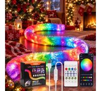 Faux Fur Neon Light Strip 360° all-round glow,Plush USB Neon Rope Light，3m | Smart Luminous RGB+IC LED Light,Color Changing,Led Strip Lights with Remote and APP Control,for Bedroom Gaming Party Decor