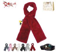 Faux Fur Scarf With Hidden Zipper Pocket, 2026 New Scarf For Women UK, Womens Scarfs Winter, Stay Warm & Carry Your Essentials Hands-Free, For Stashing Your Phone, Cash, Credit Cards (1PCS-G)