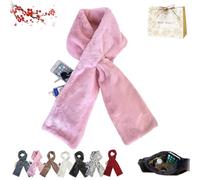 Faux Fur Scarf With Hidden Zipper Pocket, 2026 New Scarf For Women UK, Womens Scarfs Winter, Stay Warm & Carry Your Essentials Hands-Free, For Stashing Your Phone, Cash, Credit Cards (1PCS-B)